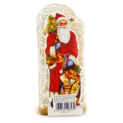 Père Noël glacé - pain d'épices alsacien non levé - Fortwenger