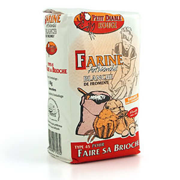 Farine blanche de froment T45 pour brioche Moulin de Nomexy