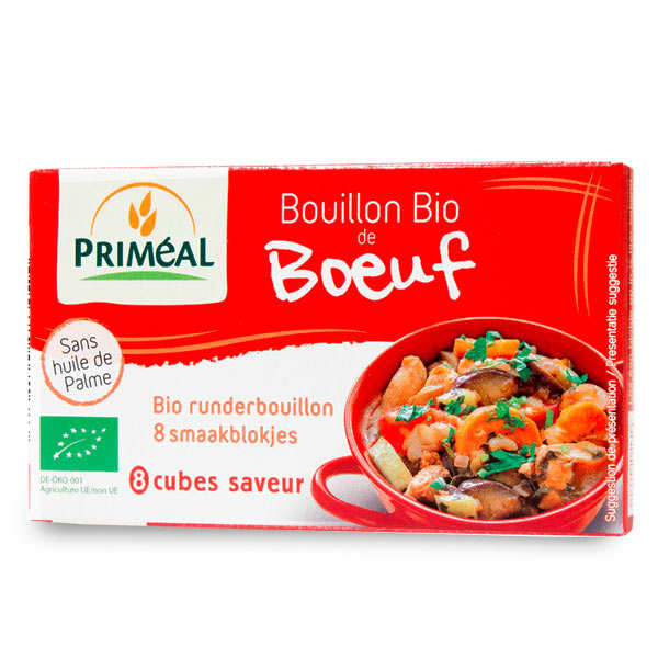 Bouillon de boeuf bio - Boîte de 80g - 8 bouillons