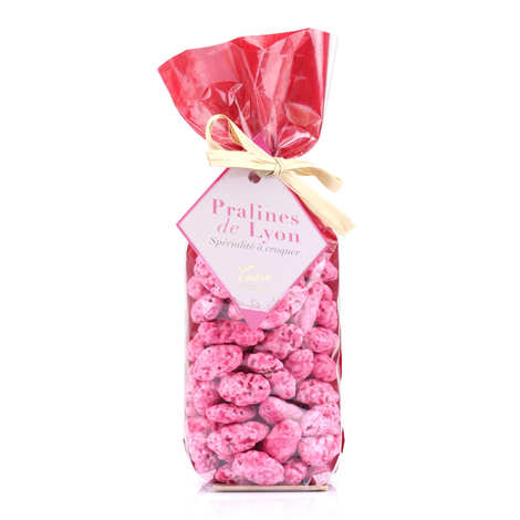 Sachets de pralines roses extra fines -Voisin - Voisin chocolatier  torréfacteur