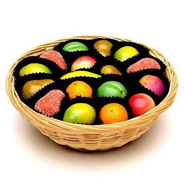 Cobeille de fruits à la pâte d'amande
