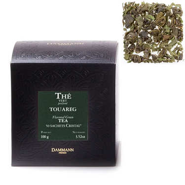 Thé vert à la menthe Touareg en sachets cristal - Dammann Frères Thé vert à la menthe Touareg en sachets cristal - Dammann Frères