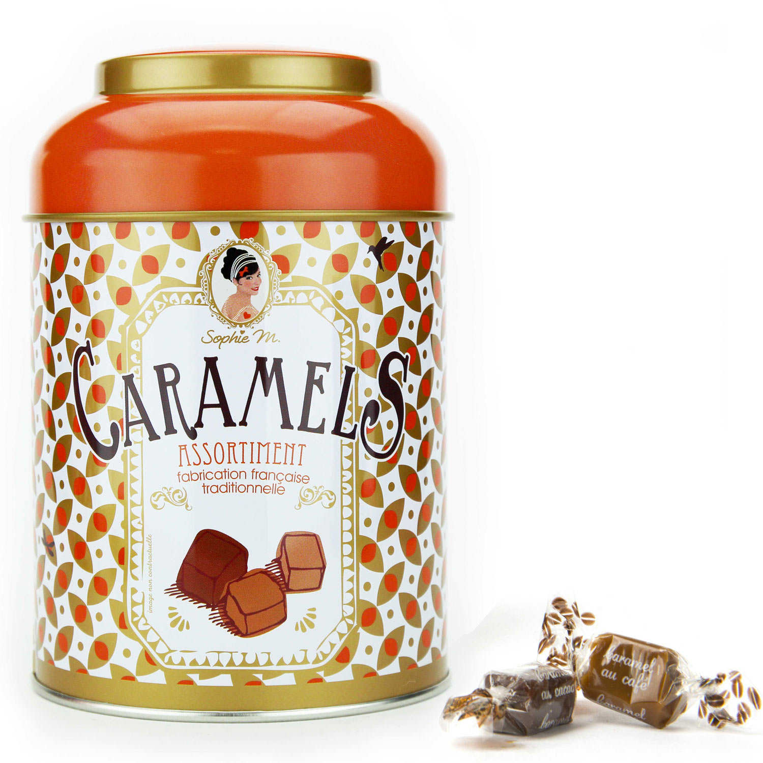 Assortiment de caramels Boite en métal Sophie M