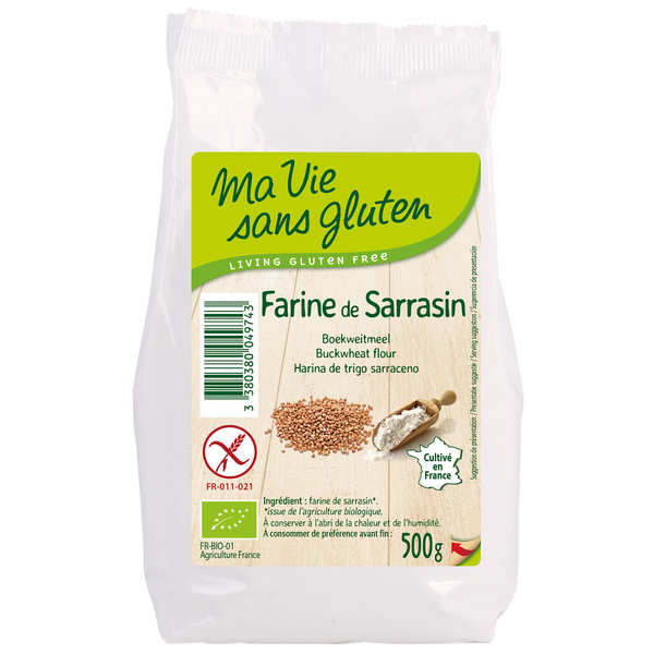 Farine de sarrasin bio - sans gluten - Sachet de 500g