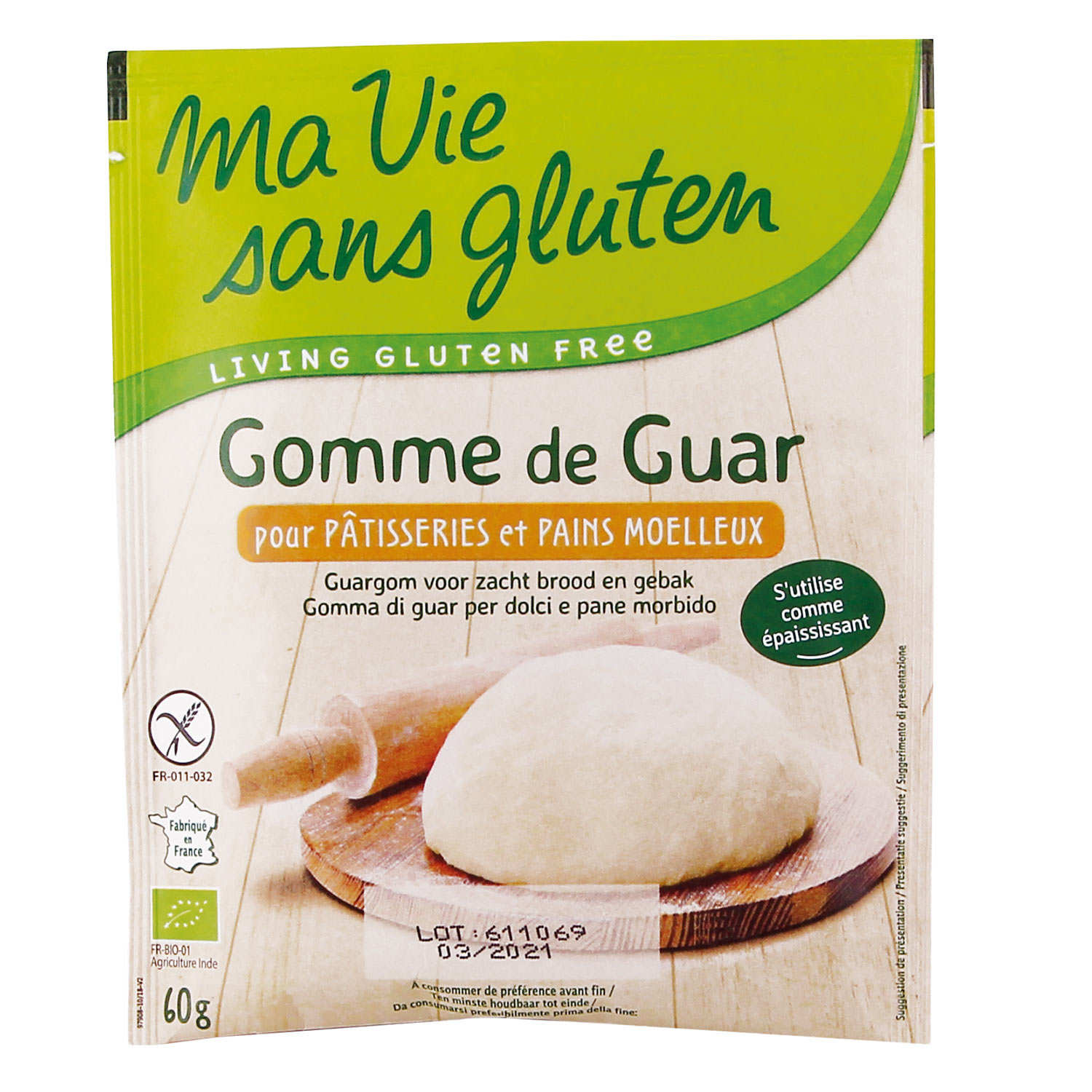 Organic Guar gum gluten free Ma vie sans gluten