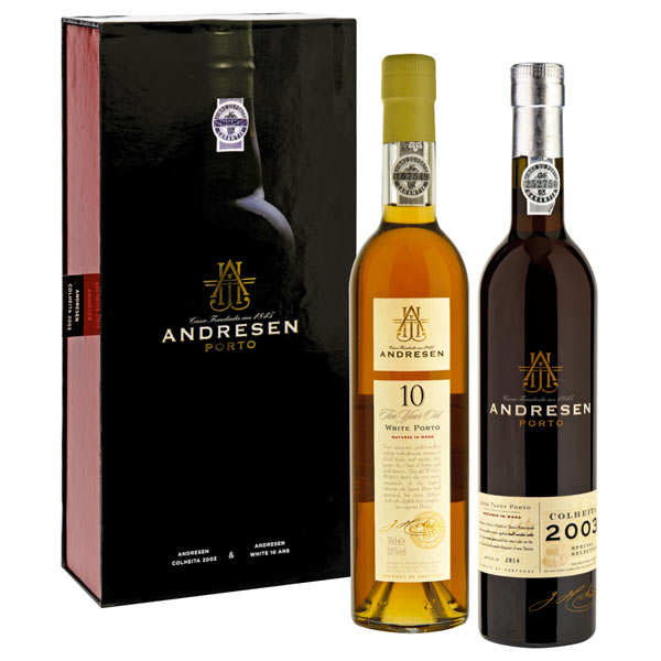 Andresen port wine gift box (2 bottles) Portos Andresen