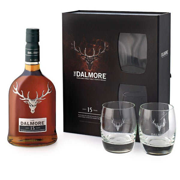 Dalmore 15-year-old single malt whisky - 2 glasses gift - 40% - Dalmore