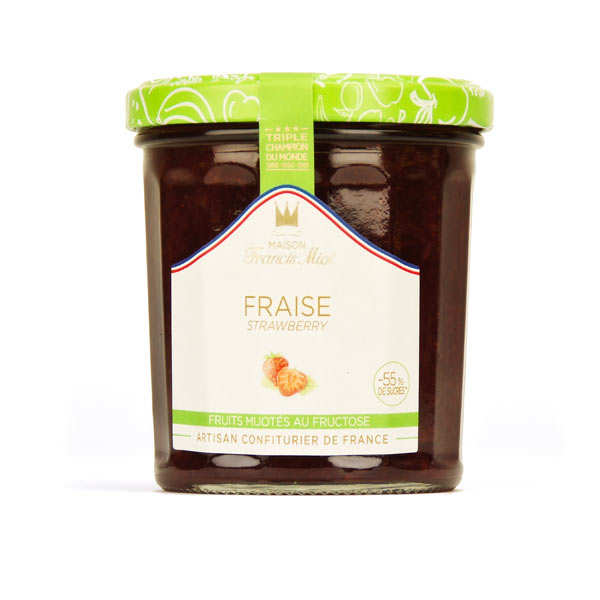 Confiture de fraise allegée en sucre - Francis Miot - Maison Francis Miot