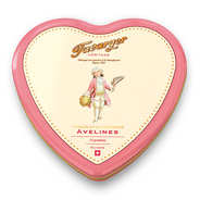 Favarger - Heart metal tin 15 toffee avelines - swiss specialty Favarger - Heart metal tin 15 toffee avelines - swiss specialty