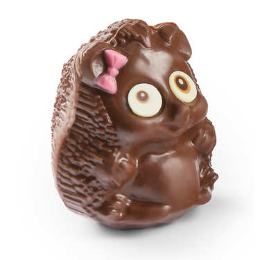 Funny Easter hedgehog in milk chocolate - Mrs Funny Easter hedgehog in milk chocolate - Mrs