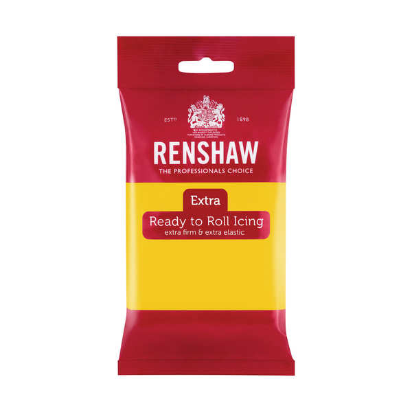 Pâte à sucre jaune éclatant - extra - sachet 250g