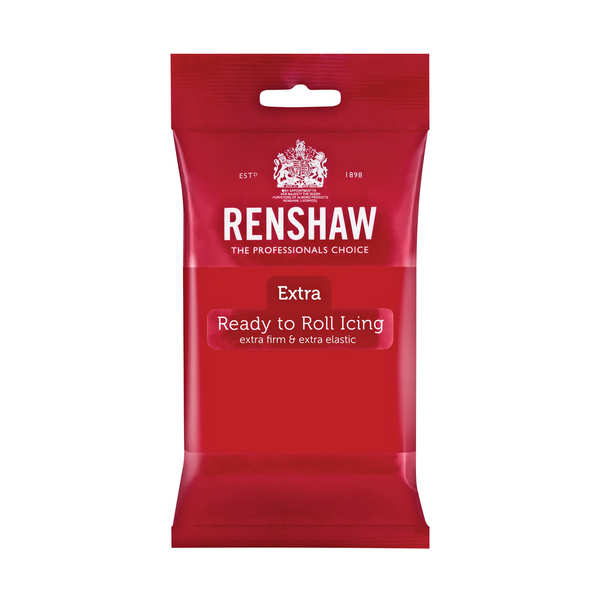 Pâte à sucre rouge coquelicot - extra - sachet 250g
