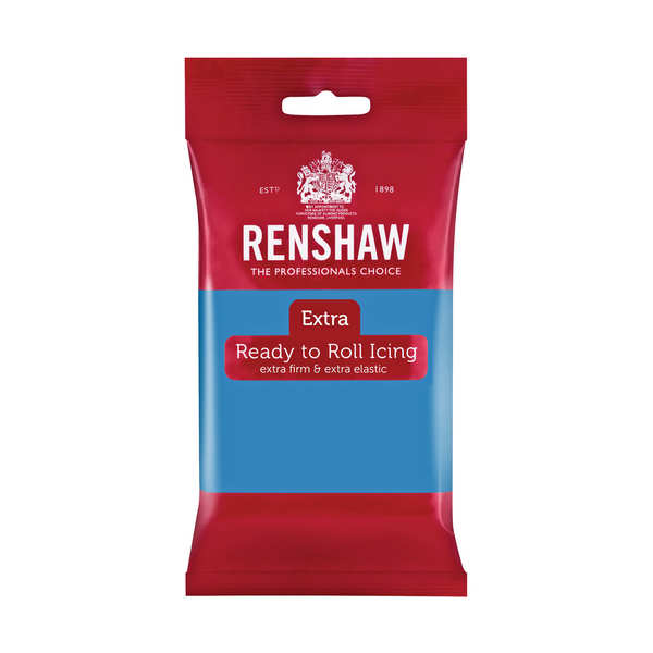 Pâte à sucre bleu turquoise - extra - sachet 250g