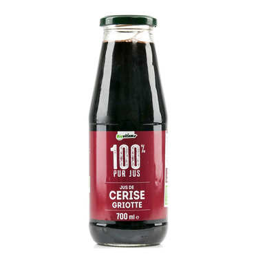 Pur jus de cerise bio (80% de griottes) Pur jus de cerise bio (80% de griottes)