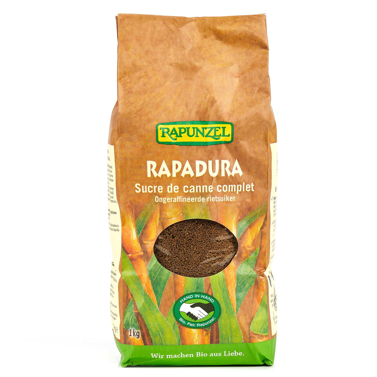 Rapadura, sucre de canne complet bio - Rapunzel