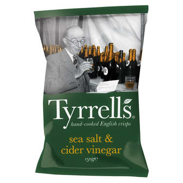 Potato crisps with cider vinegar and sea salt Potato crisps with cider vinegar and sea salt
