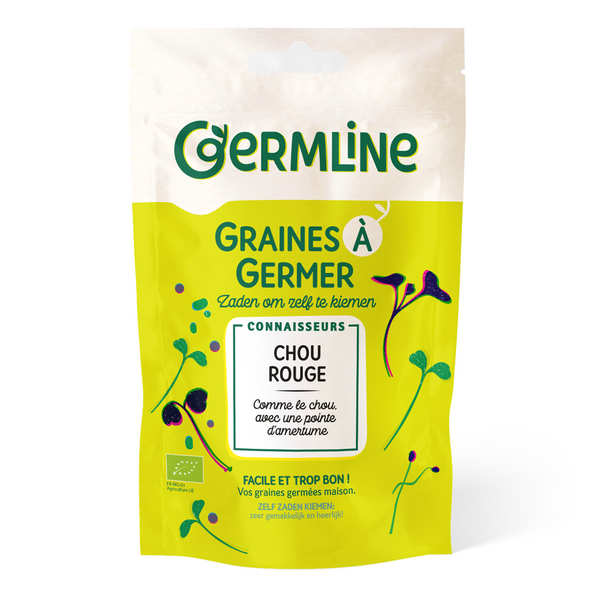 Chou rouge bio - Graines à germer - Sachet de 100g