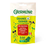 Germline - Mix protéines, pois chiches, lentille, fenugrec bio - Graines à germer Germline - Mix protéines, pois chiches, lentille, fenugrec bio - Graines à germer
