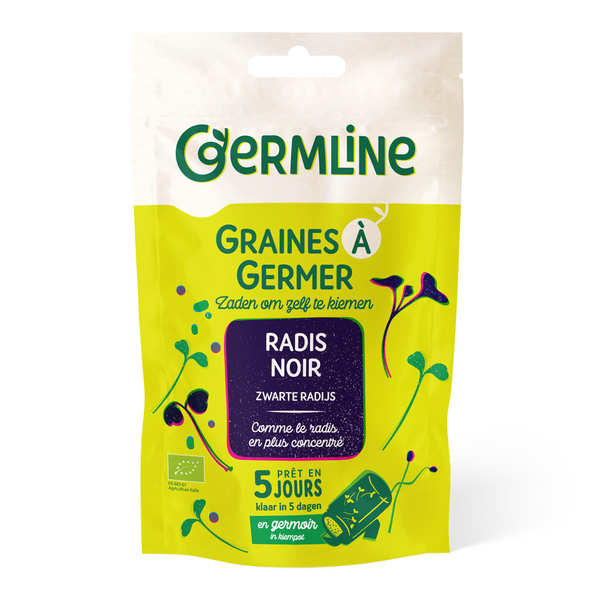 Radis noir bio - Graines à germer - Sachet de 150g