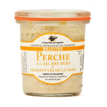 Perch Fish Rillettes with Wild Garlic and Black Chantarelles Perch Fish Rillettes with Wild Garlic and Black Chantarelles