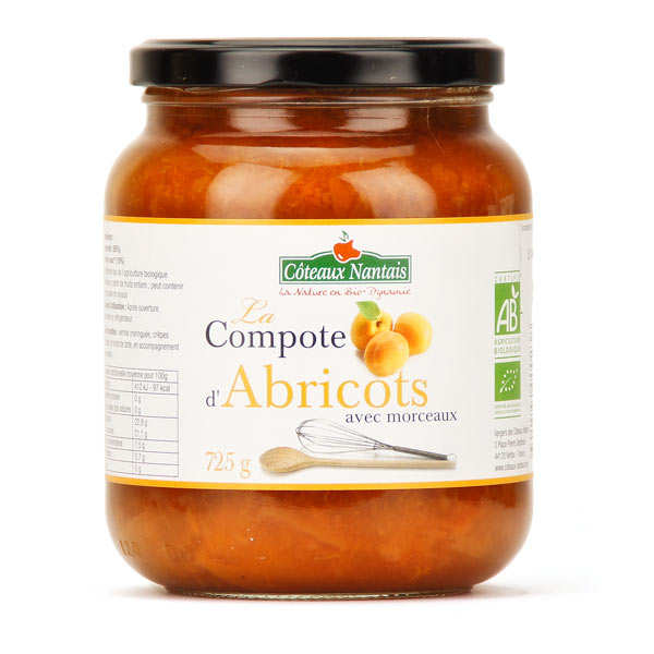 Compote d'abricots bio Coteaux Nantais