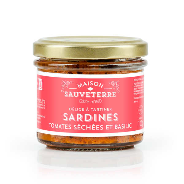 Sardine tomates séchées et basilic à tartiner - 3 verrines de 100g