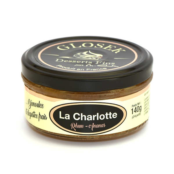 Charlotte à l'ananas et au rhum - pot 140g
