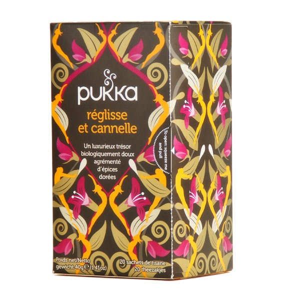 Infusion ayurvédique réglisse cannelle bio - boite 20 sachets