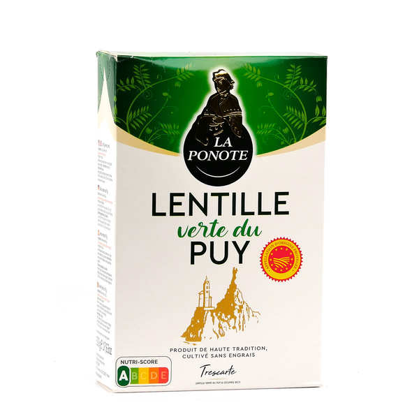 Lentilles vertes du Puy AOP - Boite de 500g