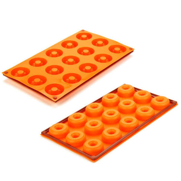 Moule silicone 15 mini donuts - planche de 15 mini donuts