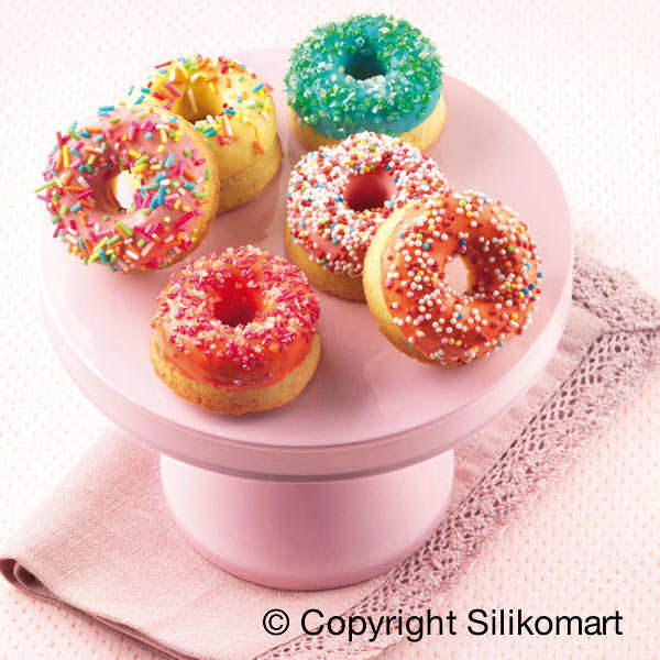 Silicone Mold 15 Mini Donuts - Silikomart