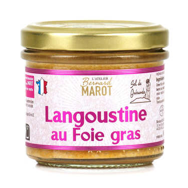Langoustine with foie gras spread Langoustine with foie gras spread