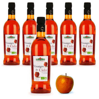 Vinaigre de cidre bio - sans sulfite - non pasteurisé 5 +1 offert Vinaigre de cidre bio - sans sulfite - non pasteurisé 5 +1 offert