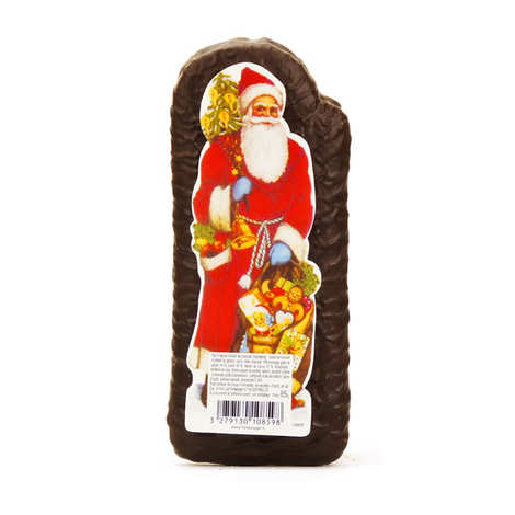 Père Noël pain d'épices alsacien enrobé de chocolat - Fortwenger