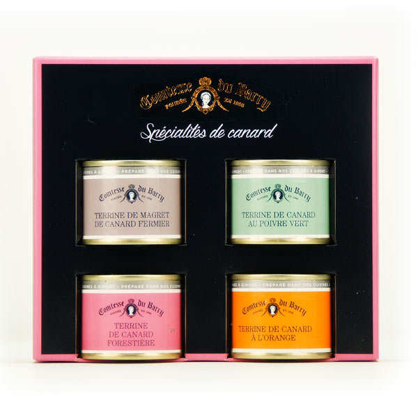 Foie Gras Comtesse Du Barry Avis Coffret de 4 terrines de canard - Comtesse du Barry