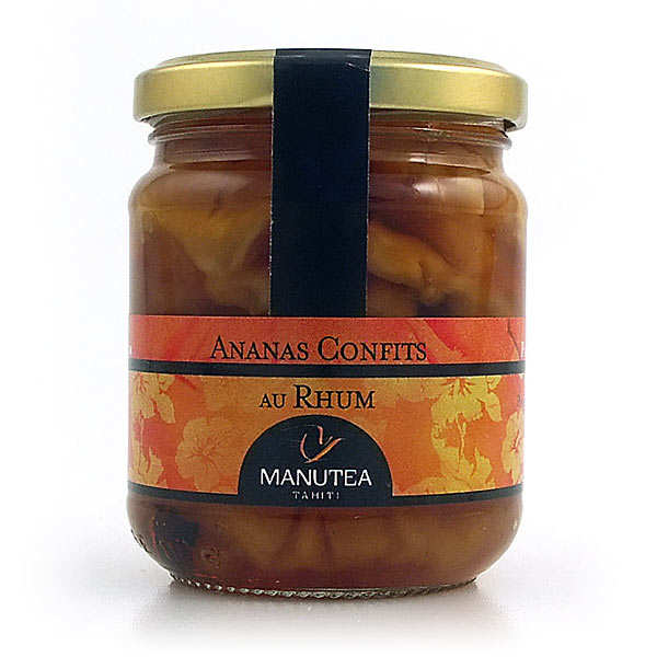 Pineapple in rum from Tahiti Manutea
