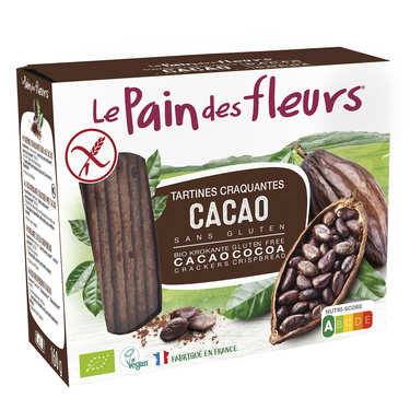 Organic crackers with cocoa Gluten free Organic crackers with cocoa Gluten free
