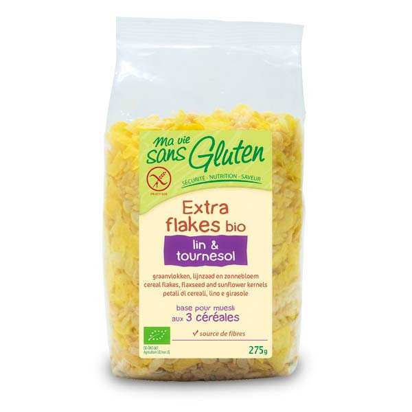 Organic flakes linen and sunflower gluten free Ma vie sans gluten