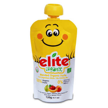 Organic Purée of Banana, apple, pear and peach Organic Purée of Banana, apple, pear and peach