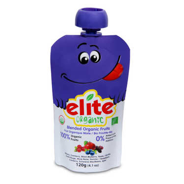 Organic Purée of Apple, Blueberry, Blackberry and Cranberry Organic Purée of Apple, Blueberry, Blackberry and Cranberry