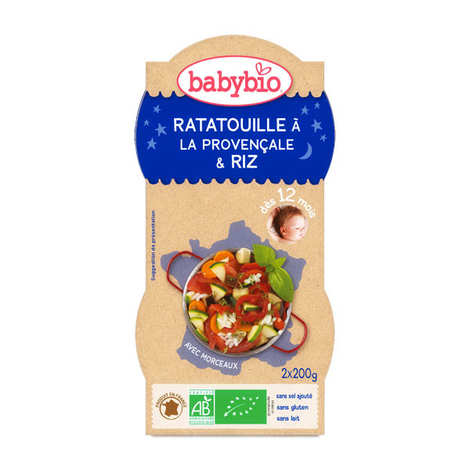 Bols Repas Bio Ratatouille Et Riz Des 12 Mois Baby Bio