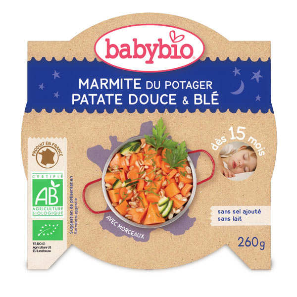 Assiette Bio Patate Douce Et Ble Des 15 Mois Baby Bio