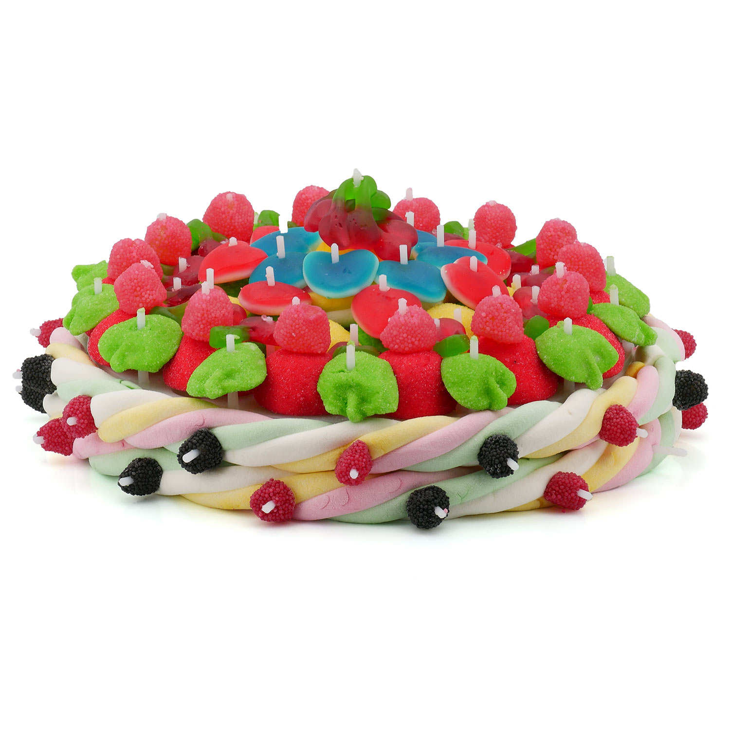 Maxi gâteau de bonbons arc en ciel 320mm : : Epicerie