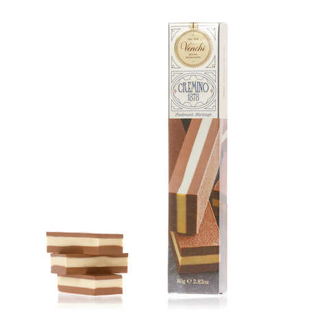 Coffret bois de 54 cigares au chocolat et praliné - Venchi