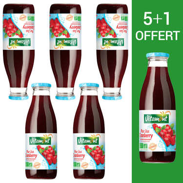 Pur jus de cranberry bio 5L + 1L offert Pur jus de cranberry bio 5L + 1L offert