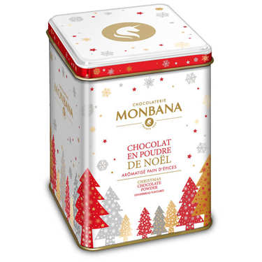 Chocolat en poudre aux épices de Noël en cadeau Chocolat en poudre aux épices de Noël en cadeau