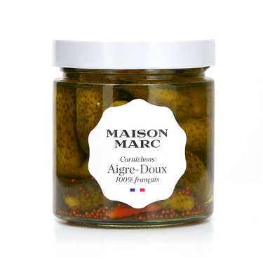 French Sweet and sour gherkins in vinegar French Sweet and sour gherkins in vinegar