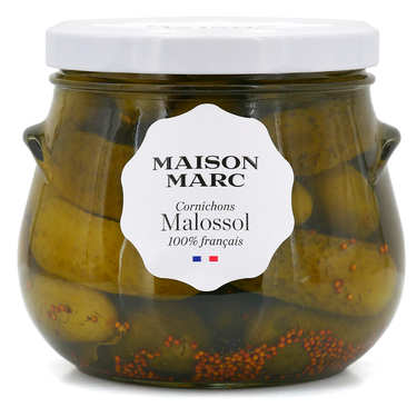 French Malossol gherkins in vinegar French Malossol gherkins in vinegar