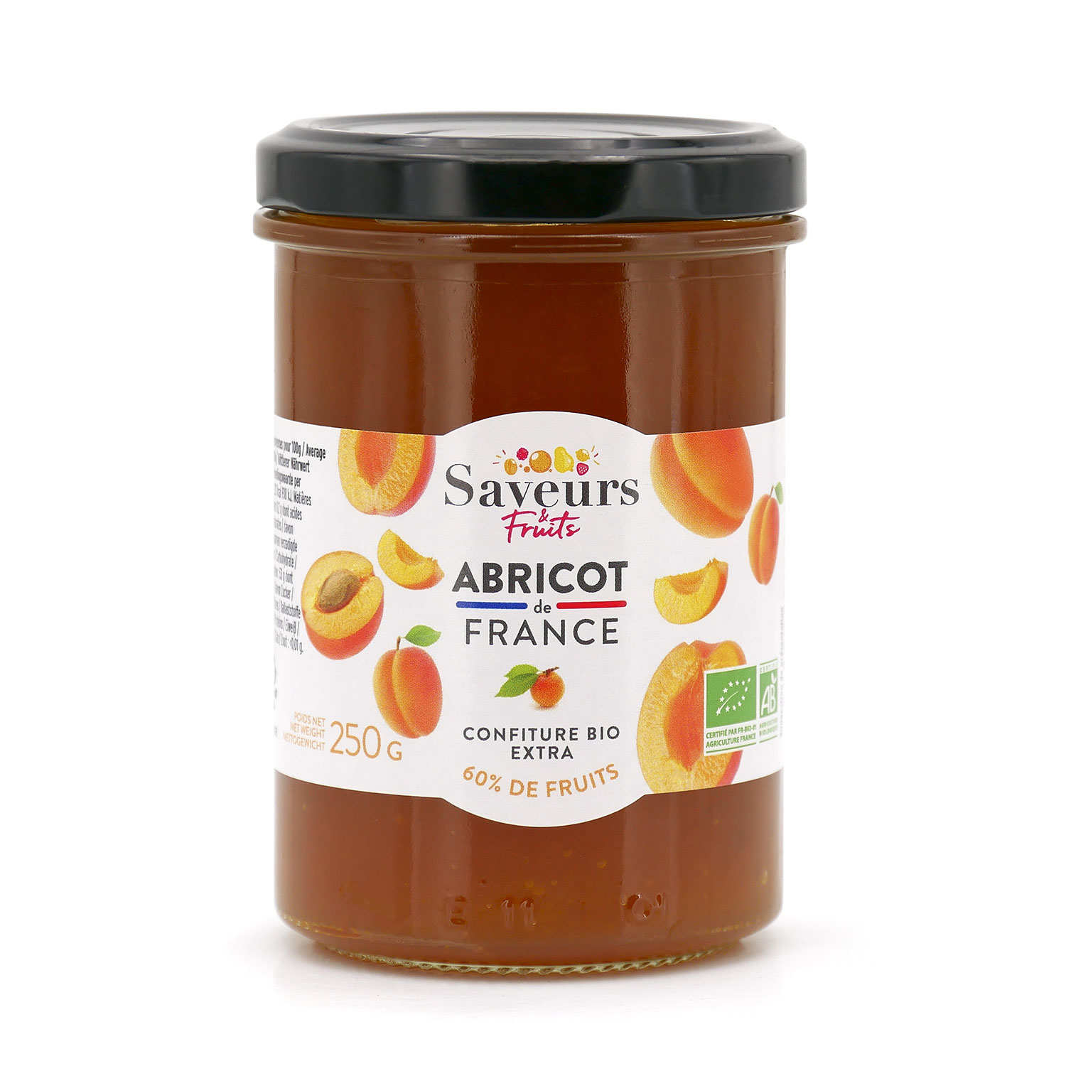 Extra organic French apricot jam - Saveurs et Fruits