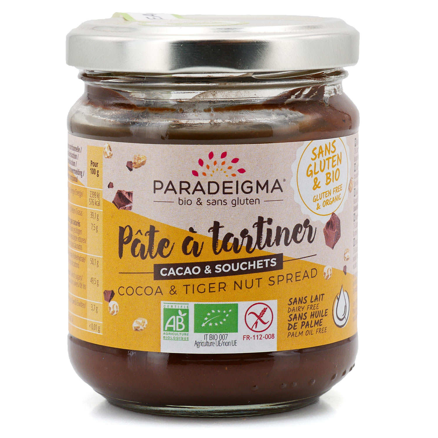 Organic Tiger nut and Cocoa Spread Gluten Free